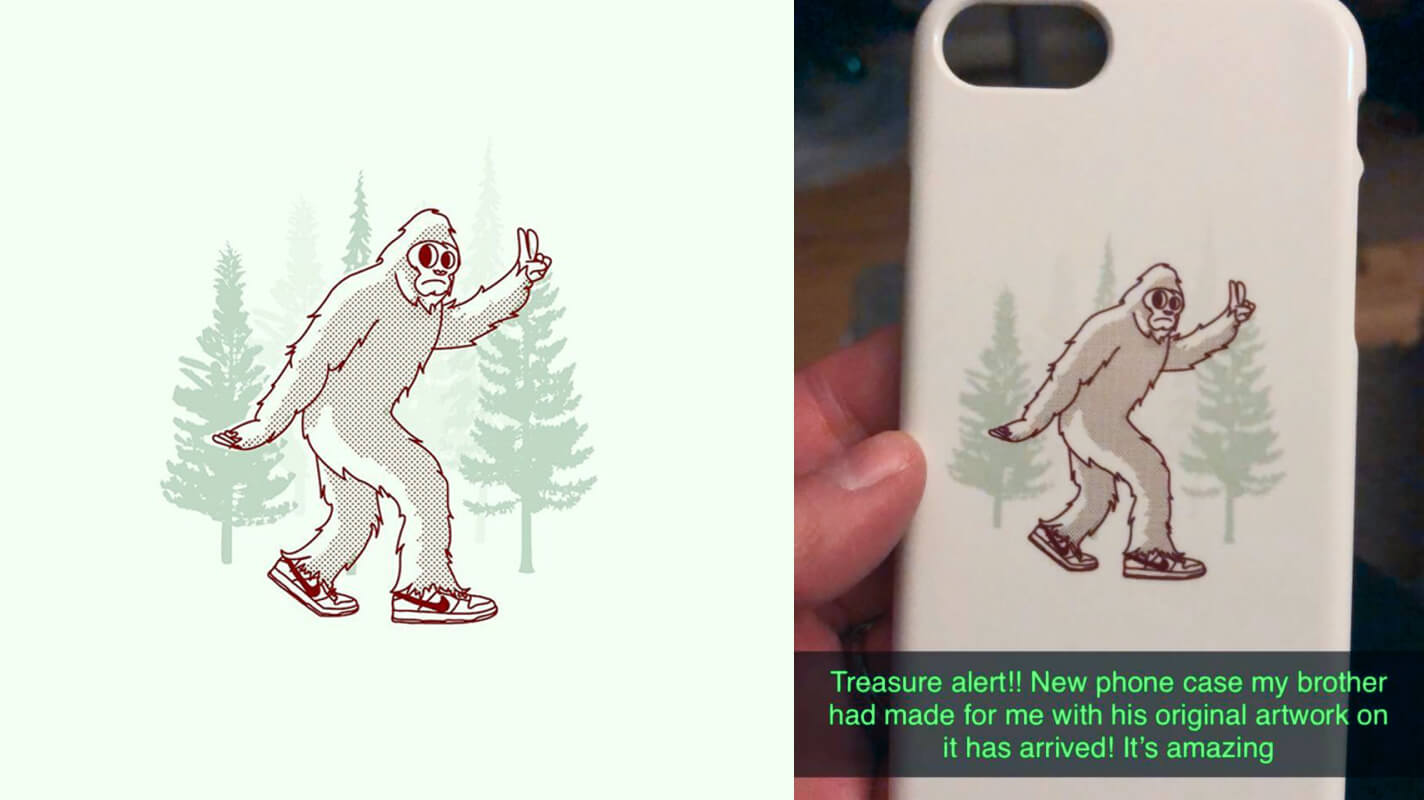 Bigfoot Cell Phone Case
